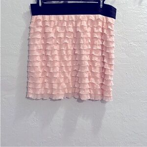 Wet Seal Women’s Pink Petal Ruffle Skirt - Large